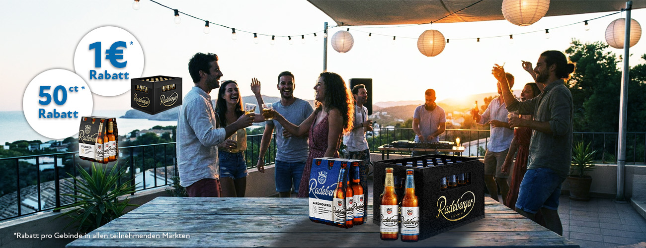 Radeberger Pilsner inklusive Alkoholfrei Rabattaktion 1 Euro - KW 27 bis 29 in 2026